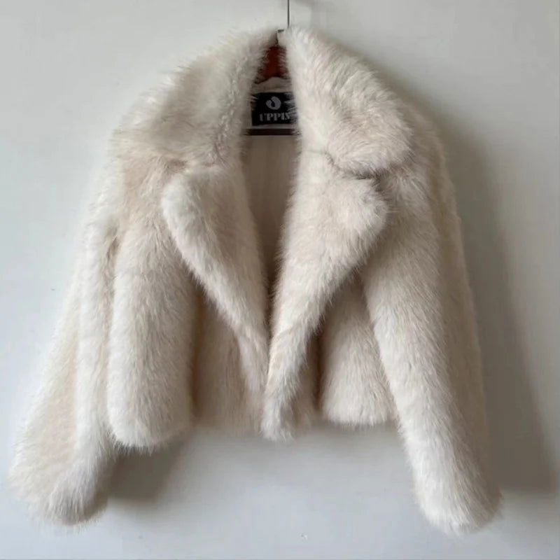 Eco-Friendly Womens Fox Fur Coat Stylish Sustainable Outerwear