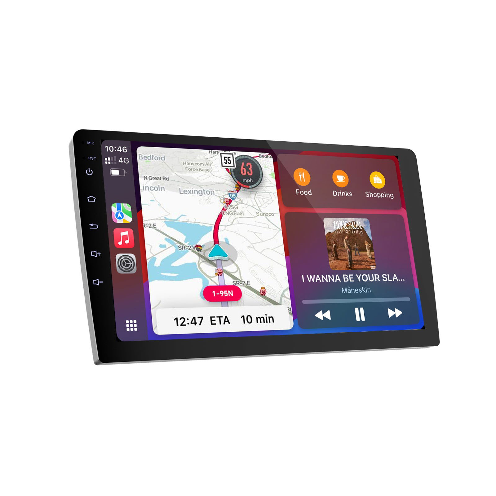 Huadio CVD9661-RK 9" Double Din Car Stereo