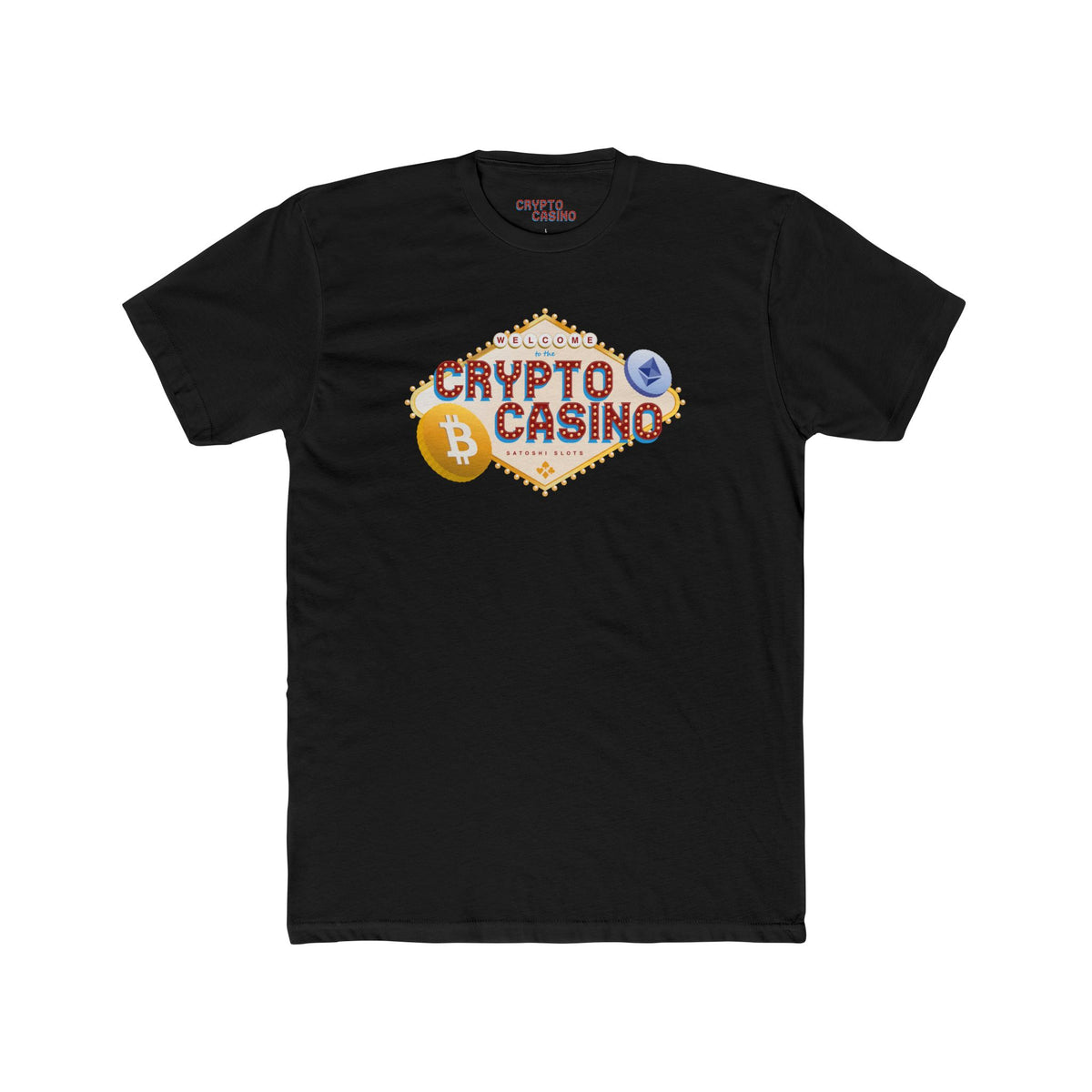 Crypto Casino Men's Cotton Short Sleeve Crew Tee