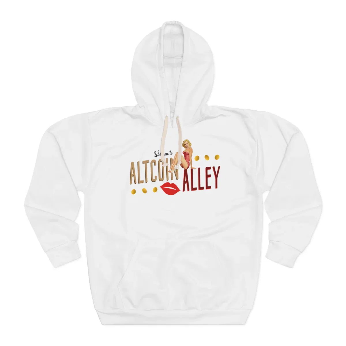 Altcoin Alley Unisex Pullover Hoodie (white)