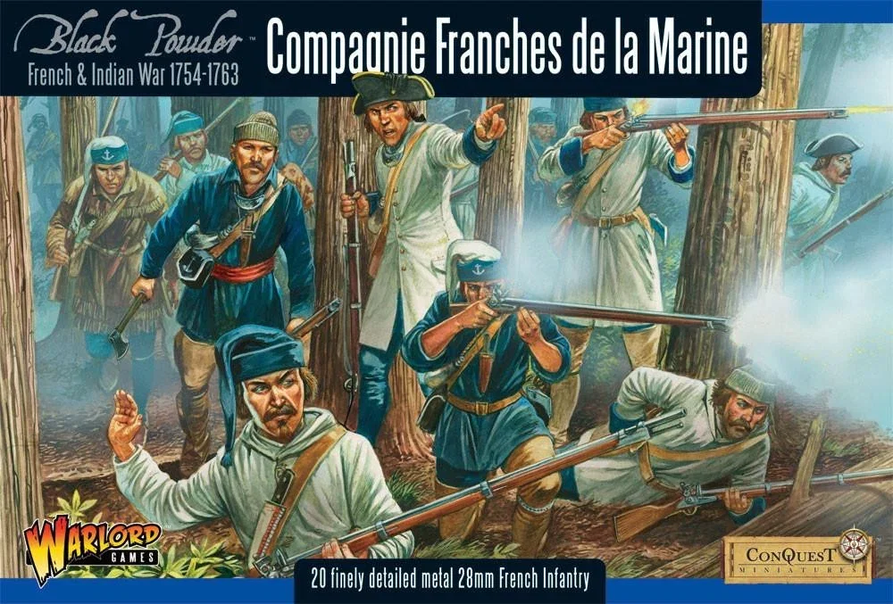 Compagnie Franches De La Marine - French Indian War Warlord Games Blac
