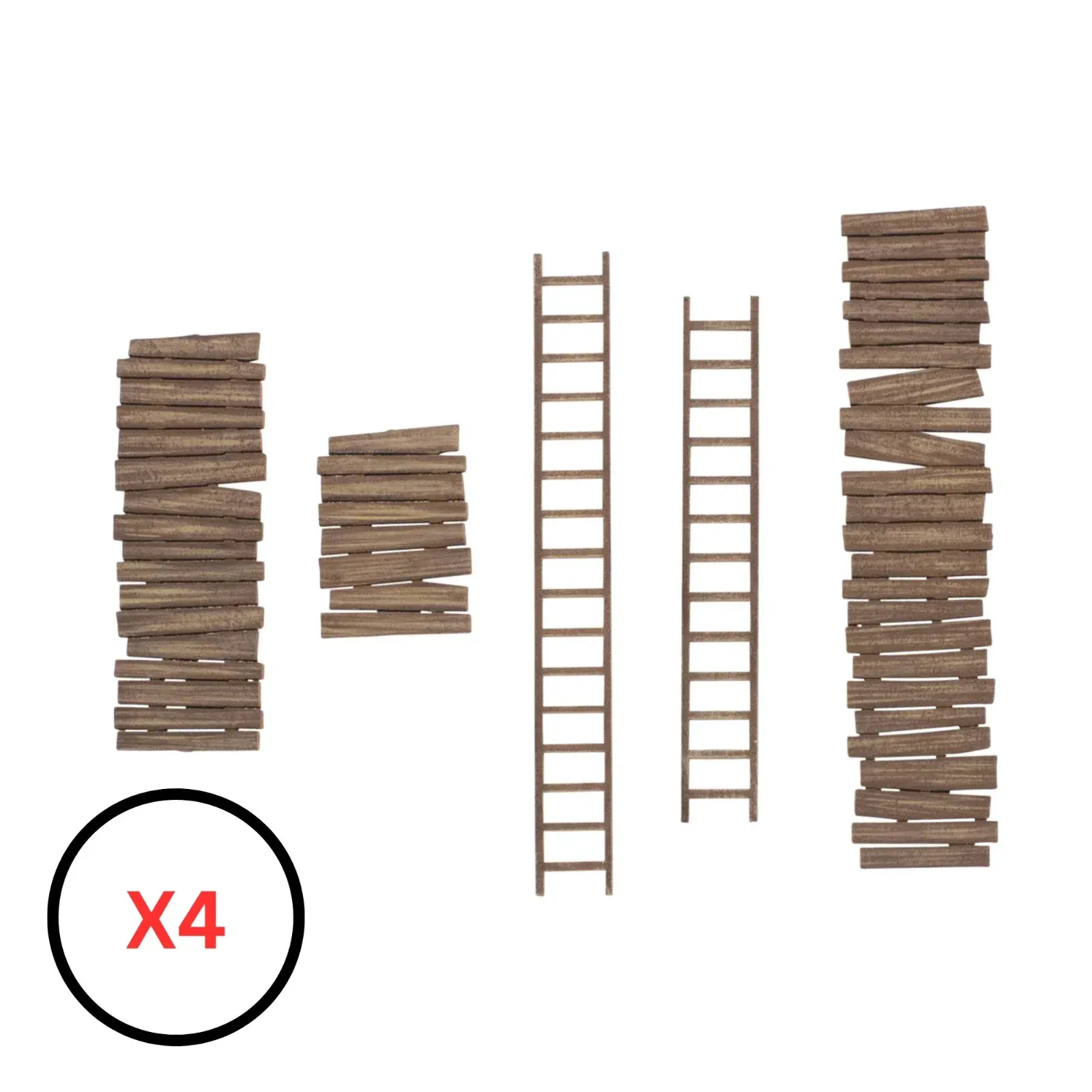 Ladders and Walkways Pack Terrain - MDF Terrain - Bolt Action - Brand 