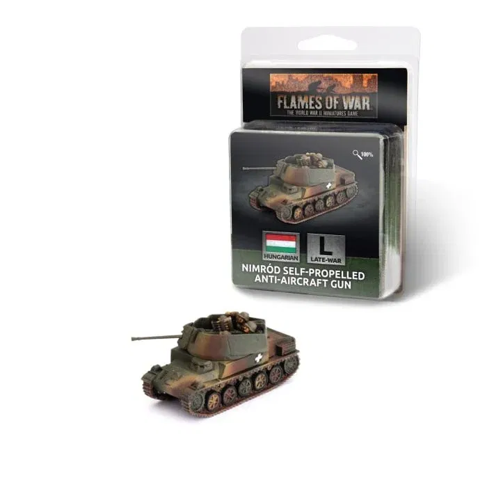 Hungarian Nimrod Self-Propelled AA-Gun - Late-War - Brand New - Flames