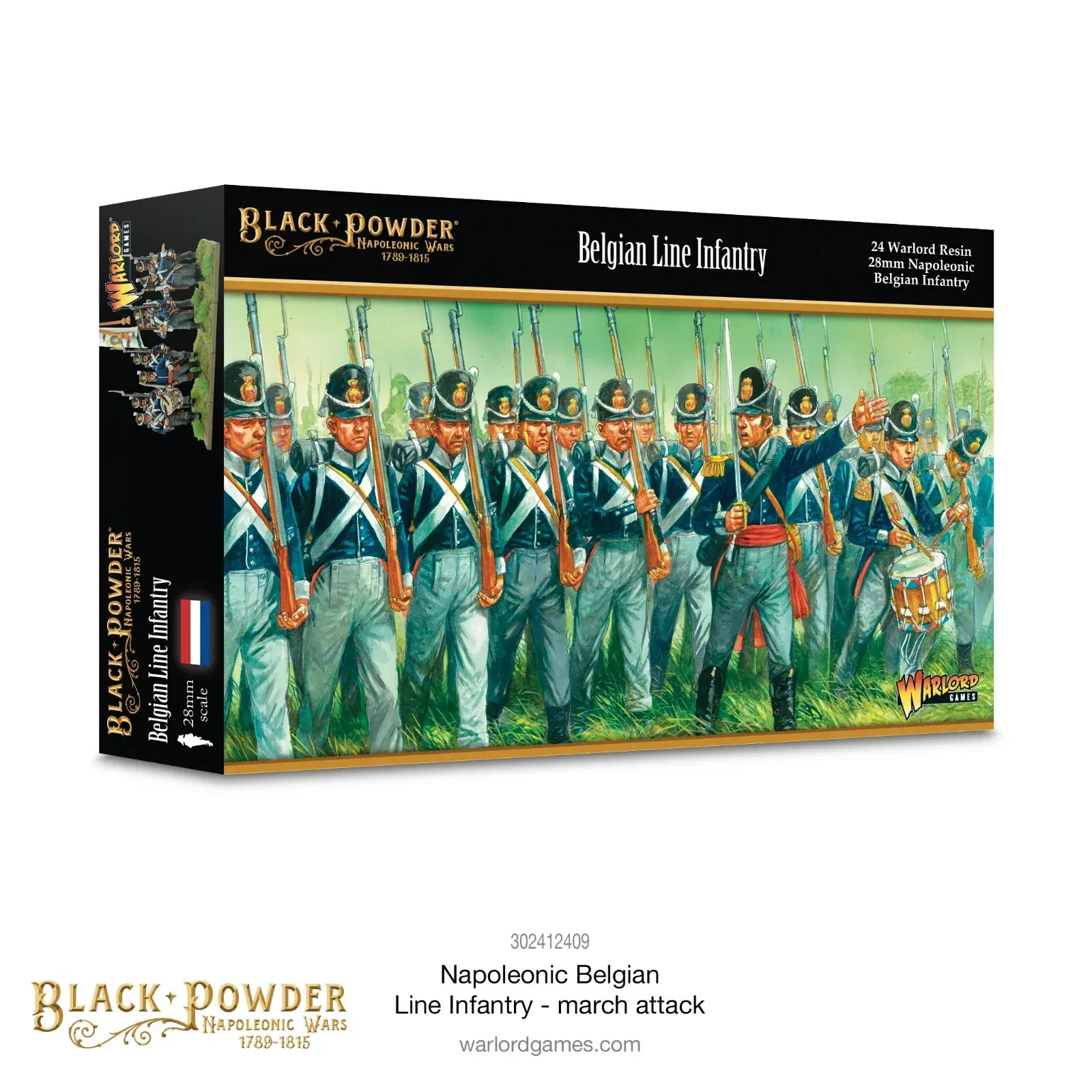 Napoleonic Belgian Line Infantry - Warlord Games Black Powder Miniatur