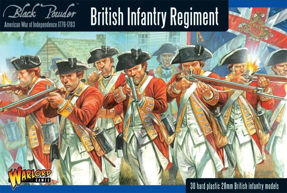 British Infantry Regiment - War Of Independence - Warlord Games Black