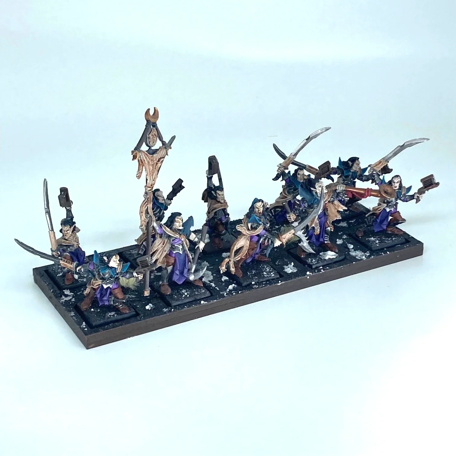 Mengil Manhide's Manflayers & Tray - Dark Elves - Warhammer Fantasy Pa