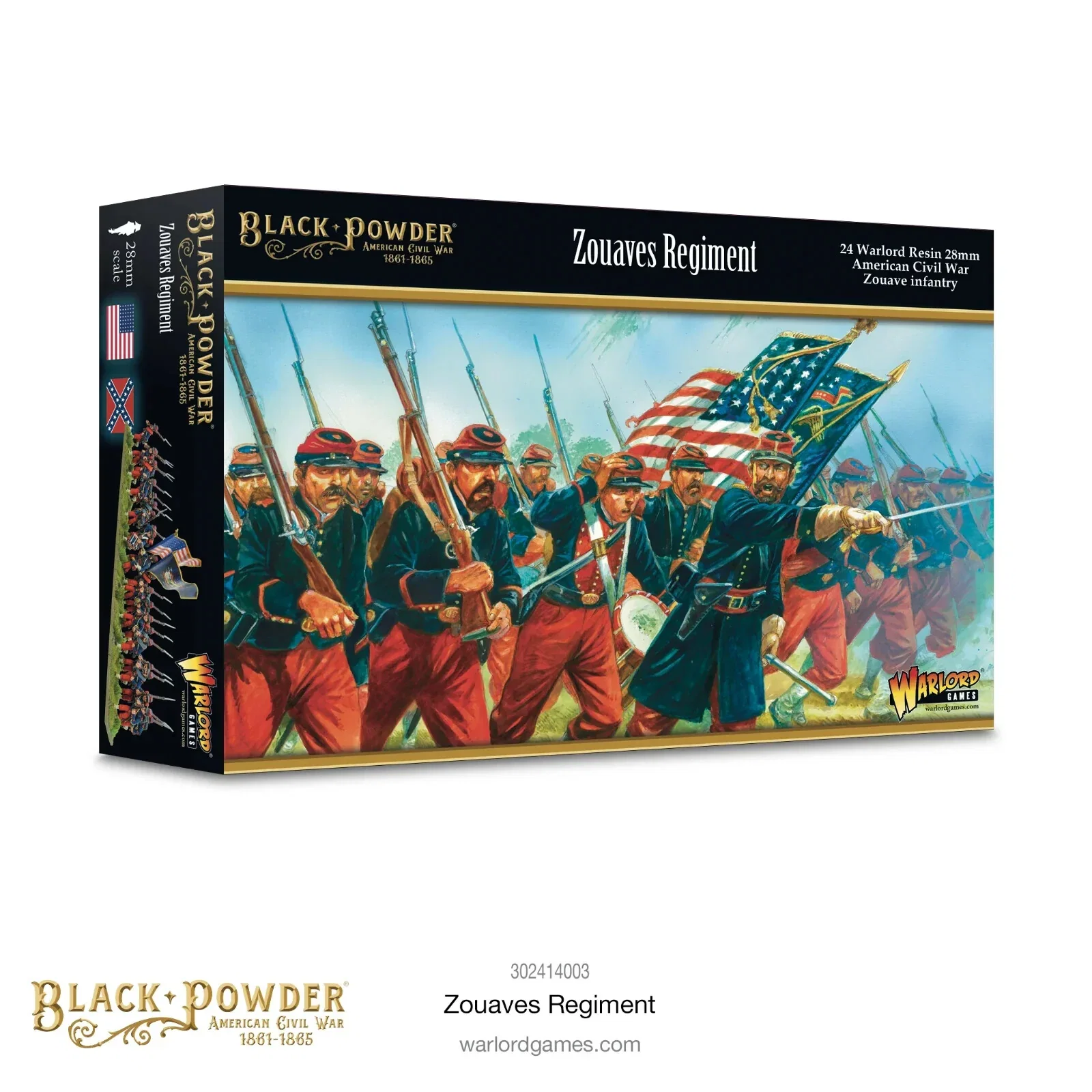 American Civil War Zouaves Regiment - Warlord Games Black Powder Minia
