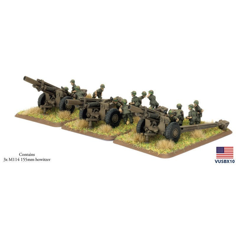Nam 1965 - 1972: US M114 155mm Firebase - Vietnam War - Flames of War