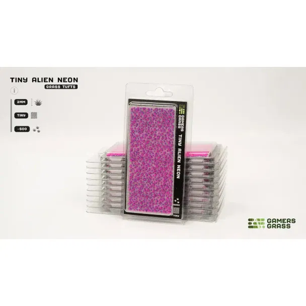 Tiny Alien Neon Grass Tufts 2mm - Model Basing - Gamers Grass