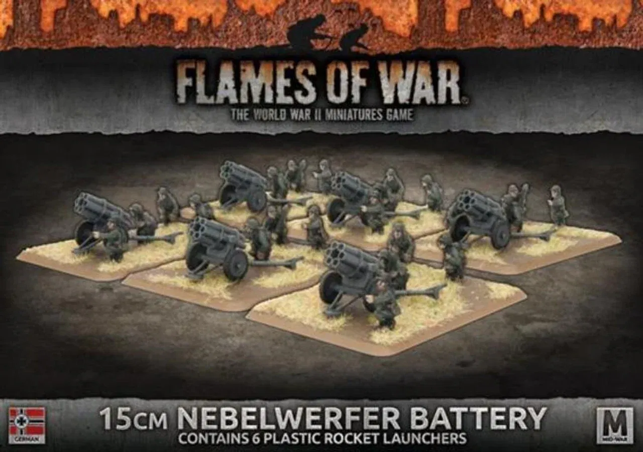 German 15cm Nebelwerfer Battery - Mid-War - Brand New - Flames of War