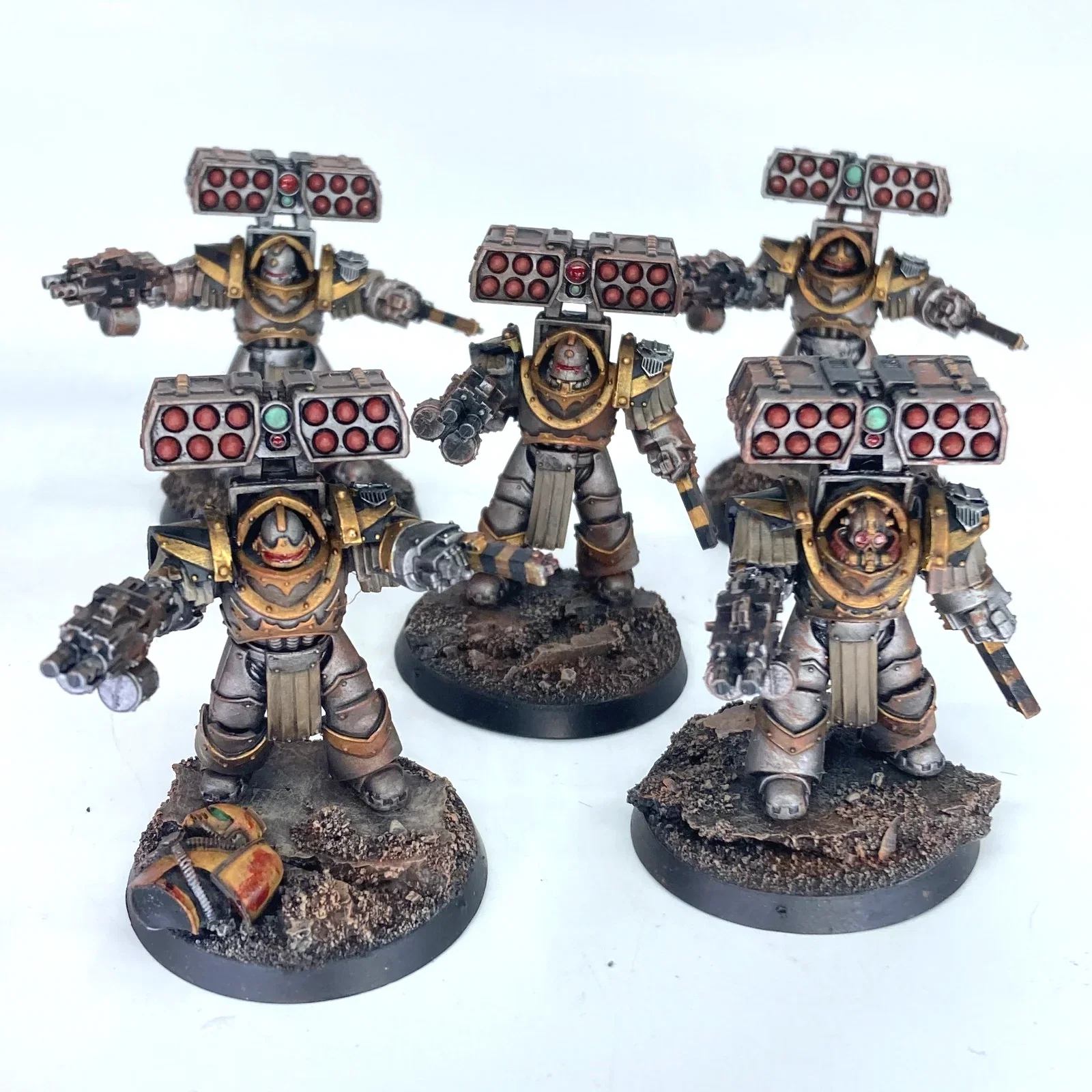 Iron Warriors Tyrant Siege Terminators - Painted Warhammer Horus Heres
