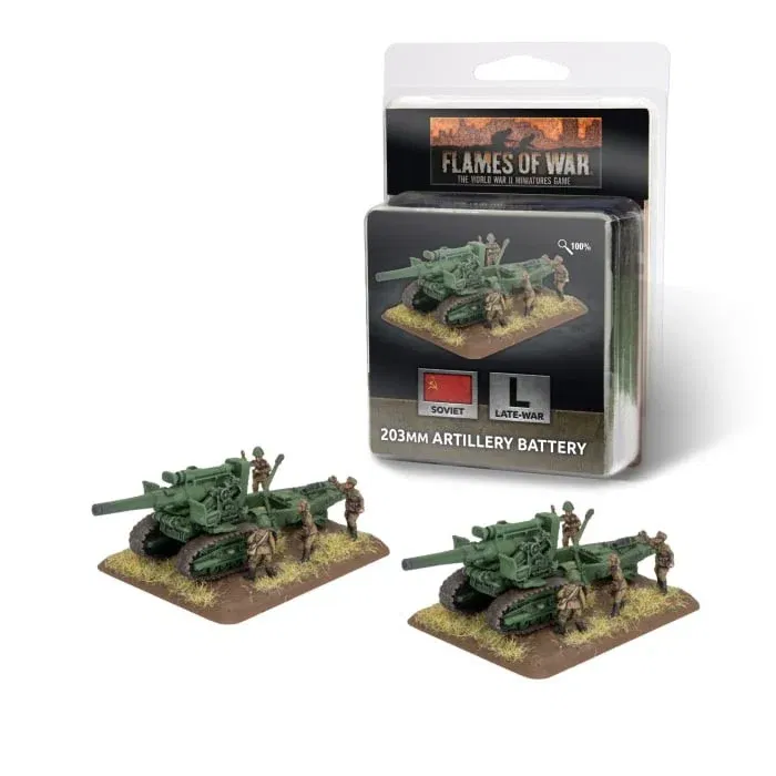 Soviet 203mm Artillery Battery - Late-War - Brand New - Flames of War