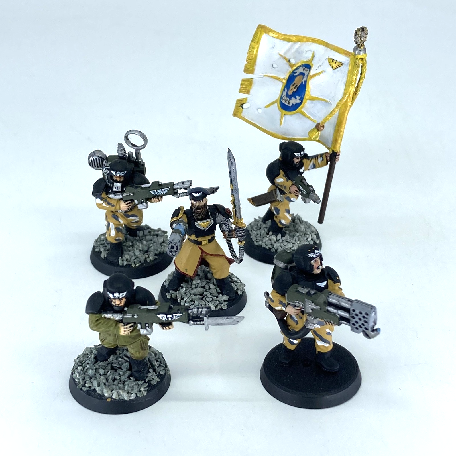 Cadian Command Squad - Imperial Guard - Painted Warhammer 40K GW C6359