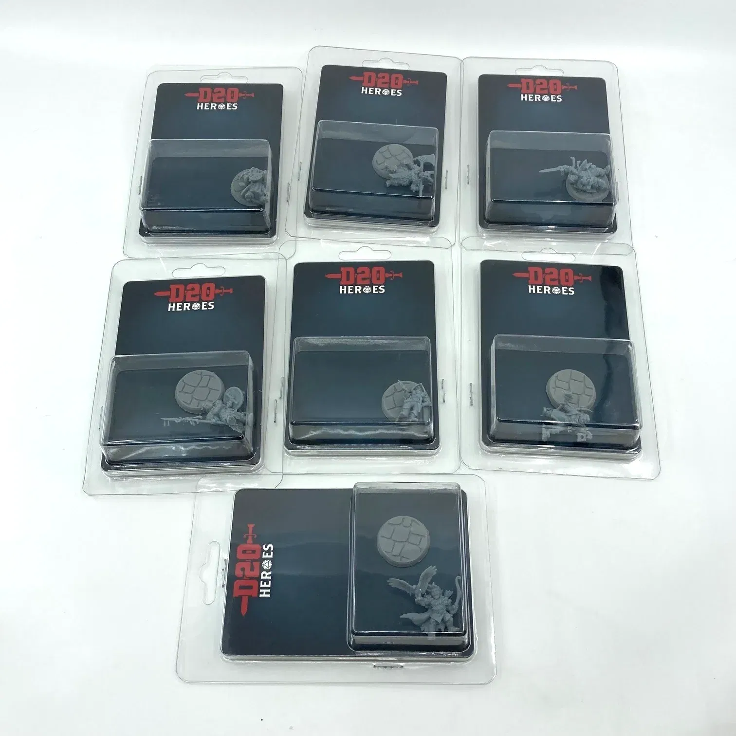 D20 Heroes Blister Packs - Sealed - Titan Forge Miniatures BOX350
