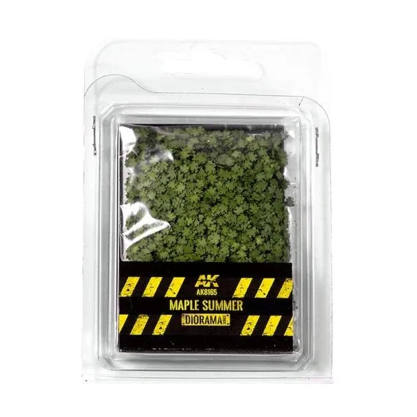 Maple Summer Leaves 1:35/1:32/75mm/9mm - AK Diorama Model Basing - Bra