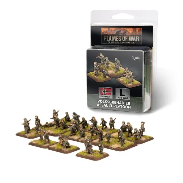 German Volksgrenadier Assault Platoon - Late-War - Brand New - Flames 
