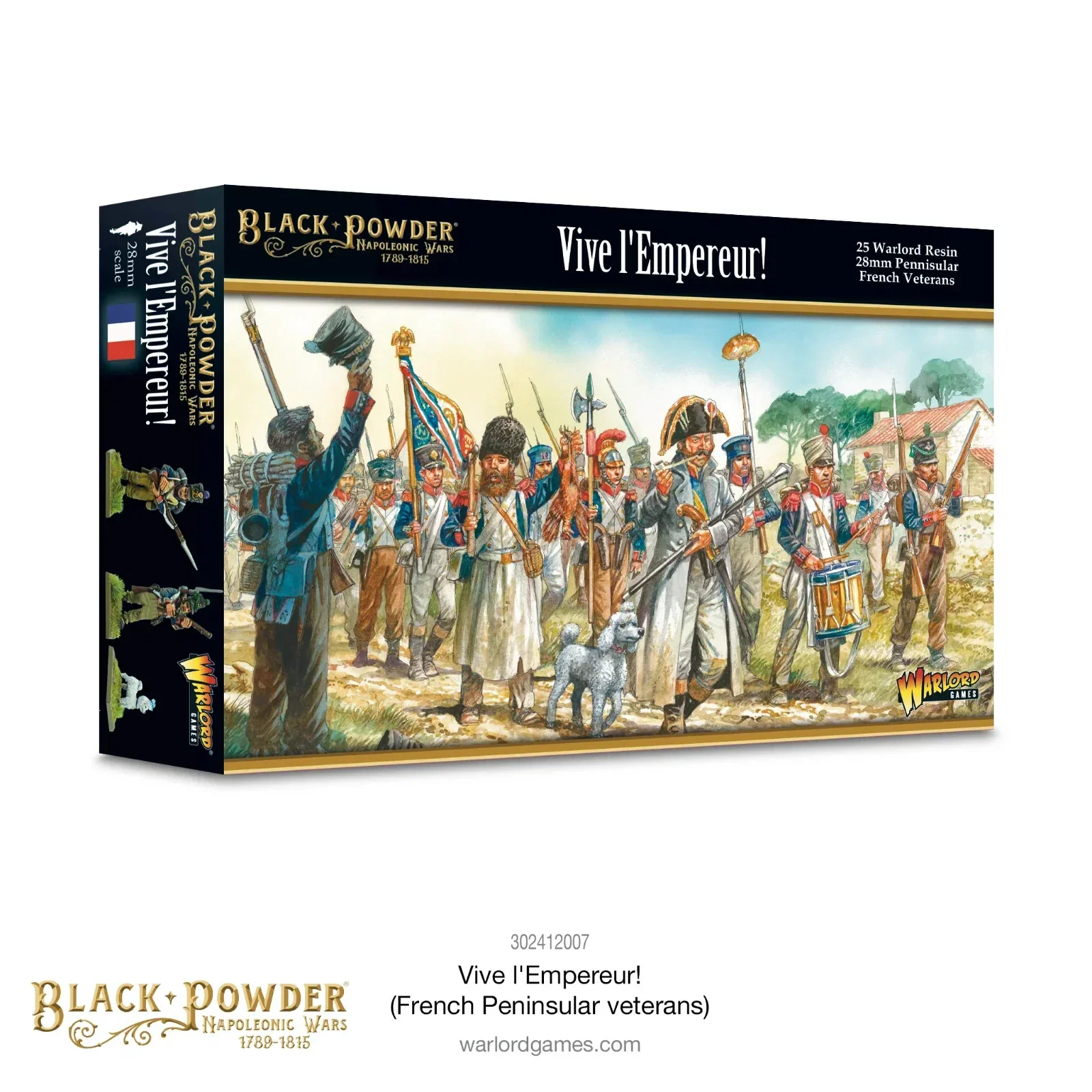 French Peninsular Veterans Vive l'Empereur! - Warlord Games Black Powd