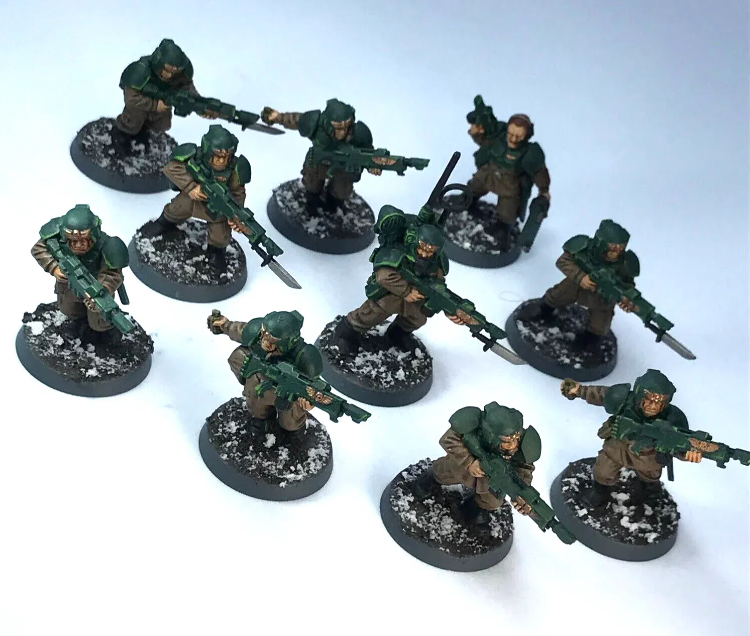 Cadian Infantry Squad Imperial Guard Astra Militarum Painted Warhammer