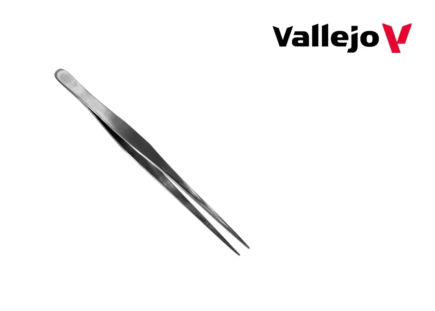 Straight Tip Stainless Steel Tweezers (175 mm) - Acrylicos Vallejo - B