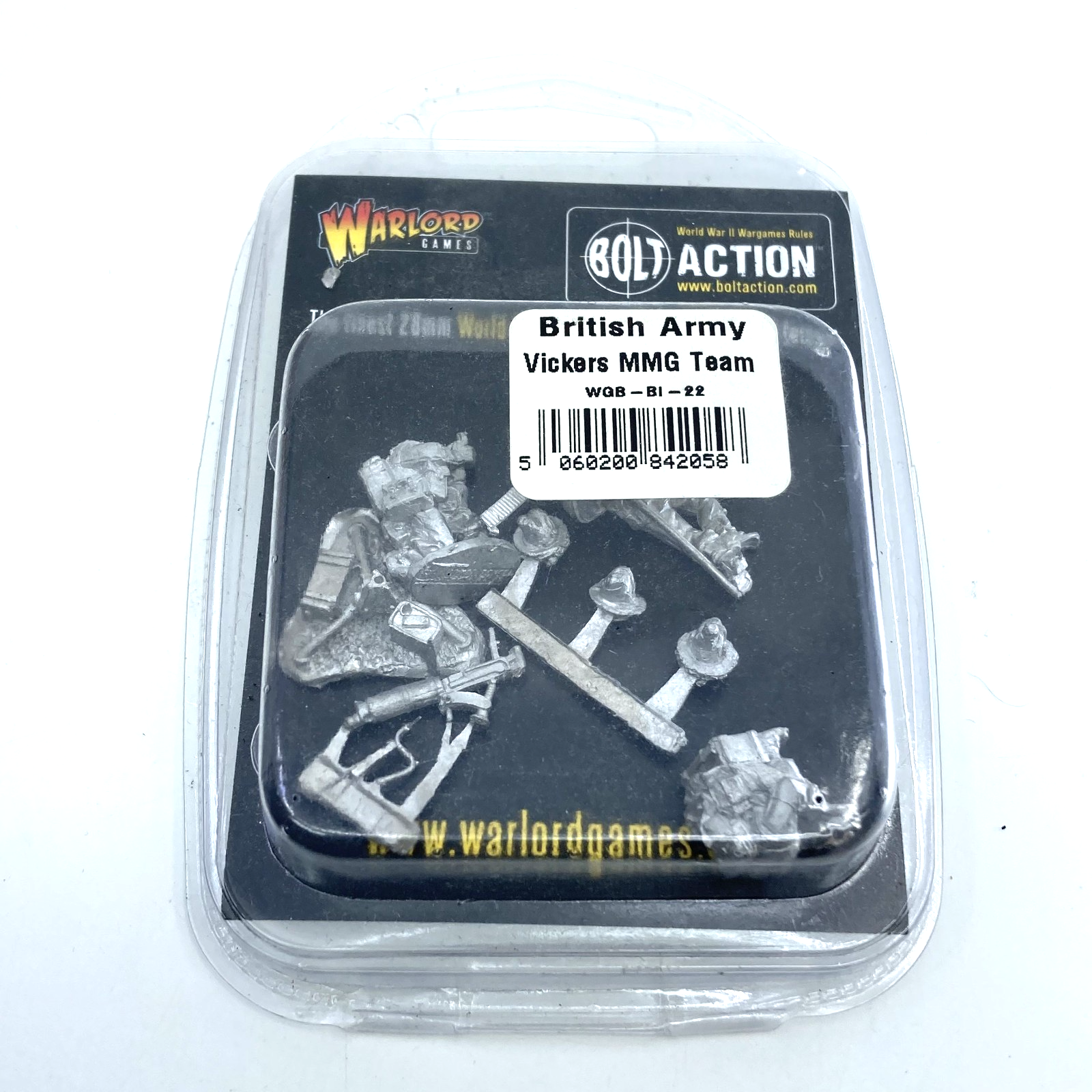 British Army Vickers MMG Team - Bolt Action Warlord Games Metal C1181