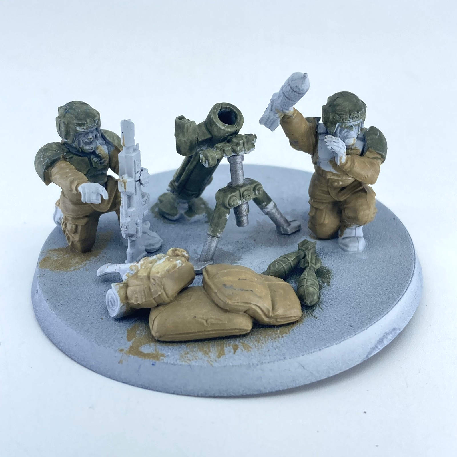 Cadian Mortar Team - Imperial Guard - Warhammer 40K Games Workshop C86