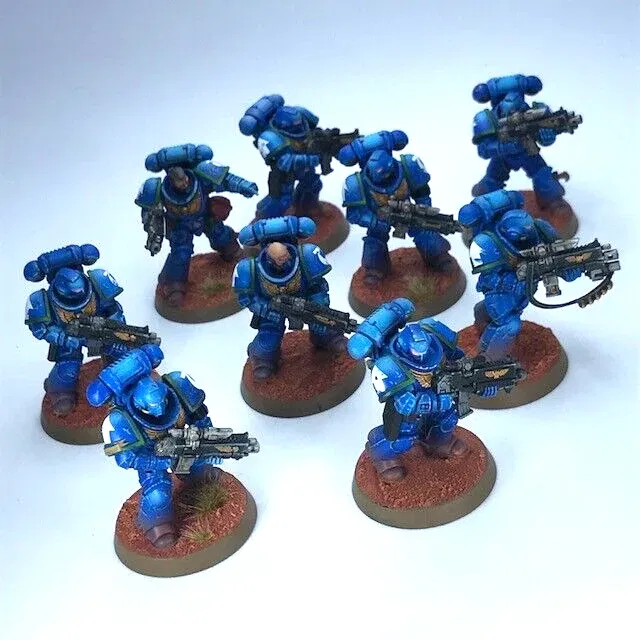 Primaris Intercessors Ultramarines Space Marines - Painted Warhammer 4