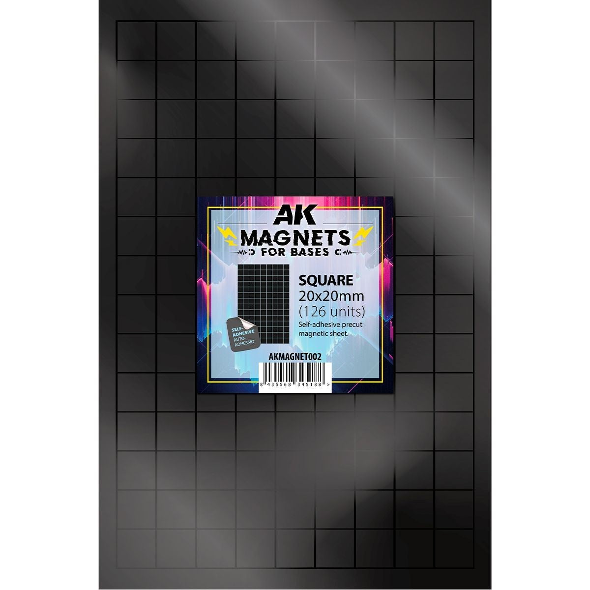 Square Magnets 20 x 20mm (126pcs) - Hobby Tools - AK Interactive - Bra