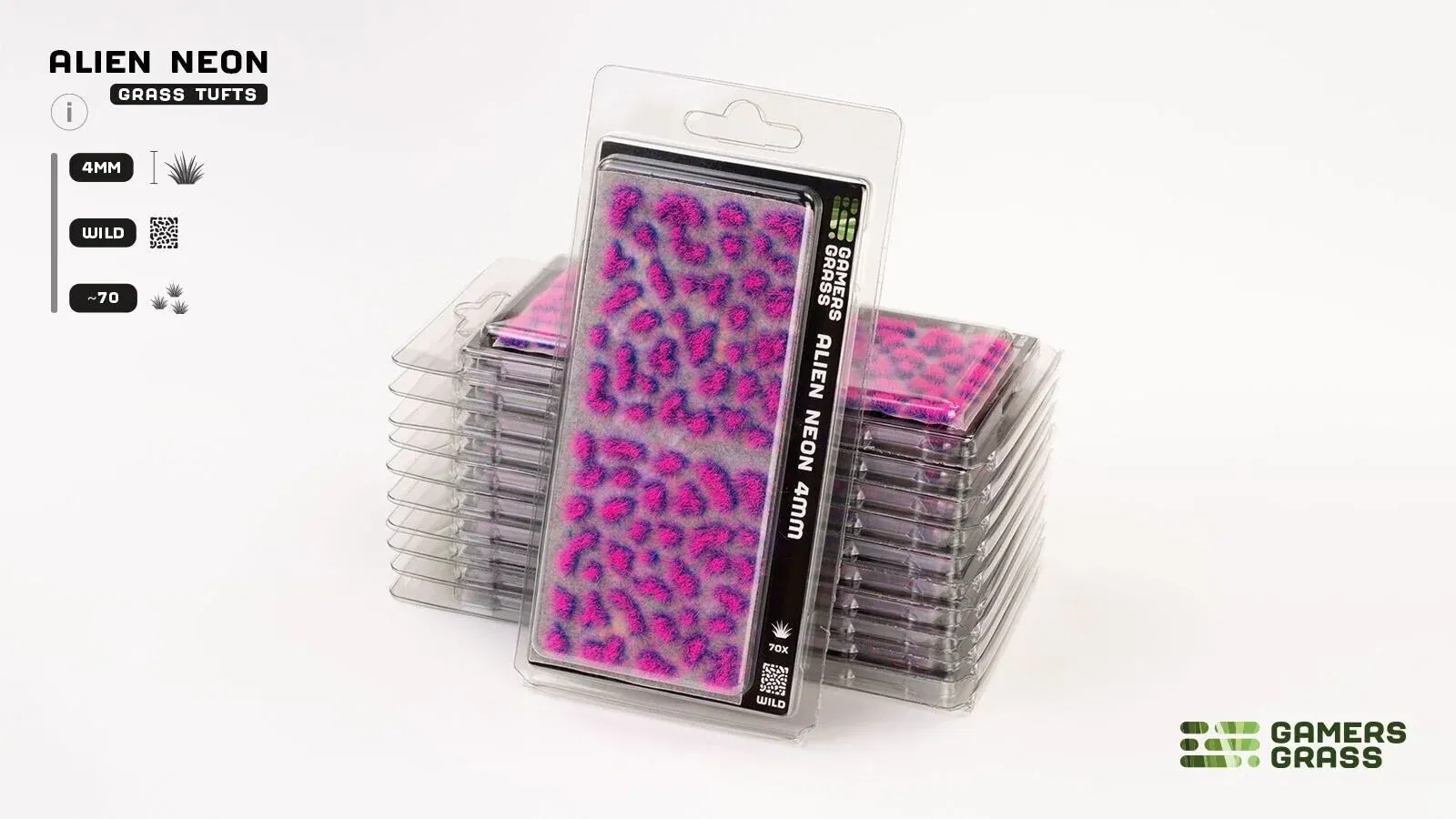 Alien Neon Grass Tufts 4mm - Model Basing - Gamers Grass