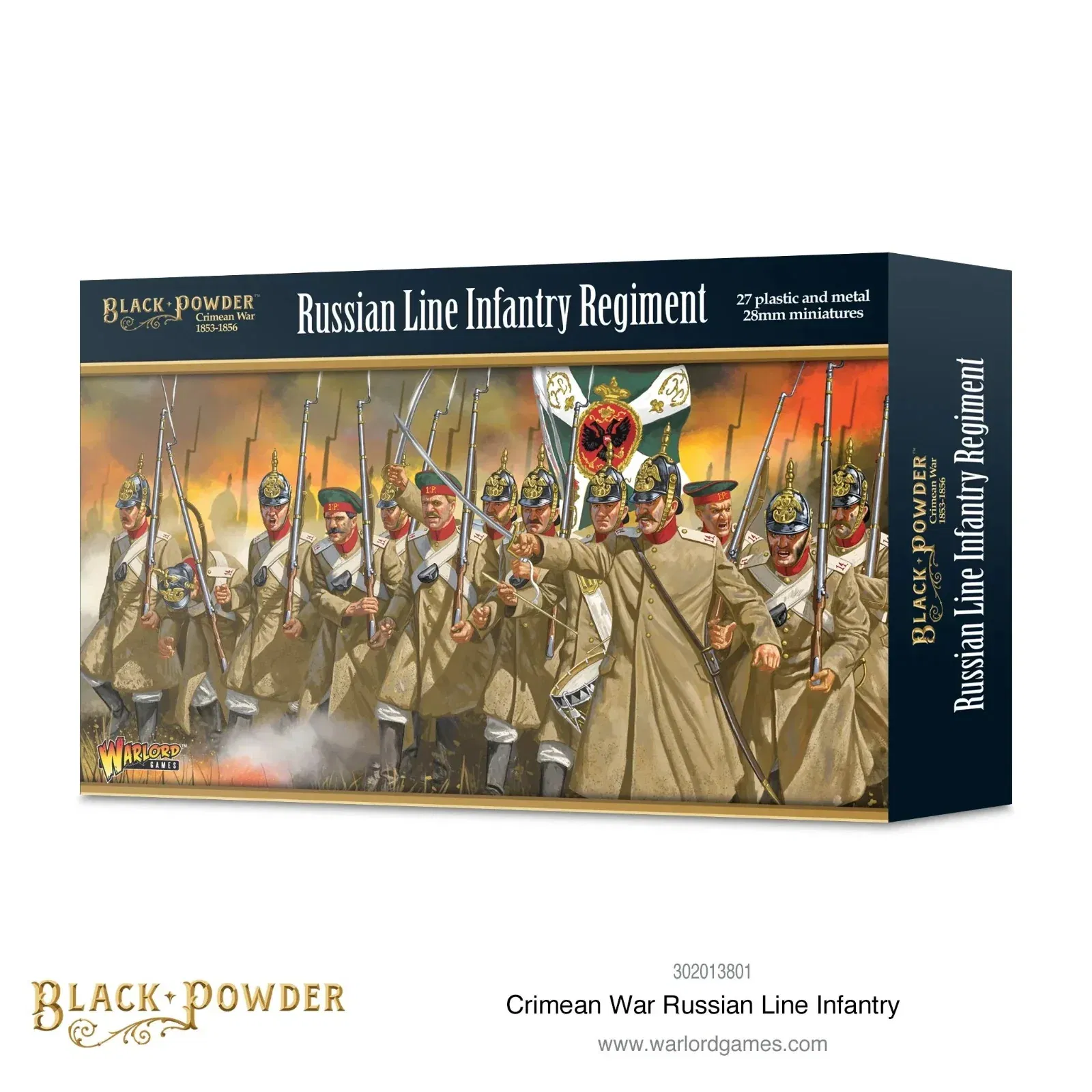Russian Line Infantry Regiment - Crimean War - Warlord Games Black Pow
