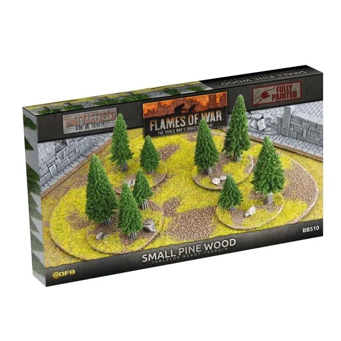 Small Pine Wood - Painted 15mm Scale - Flames of War - Battlefield In 