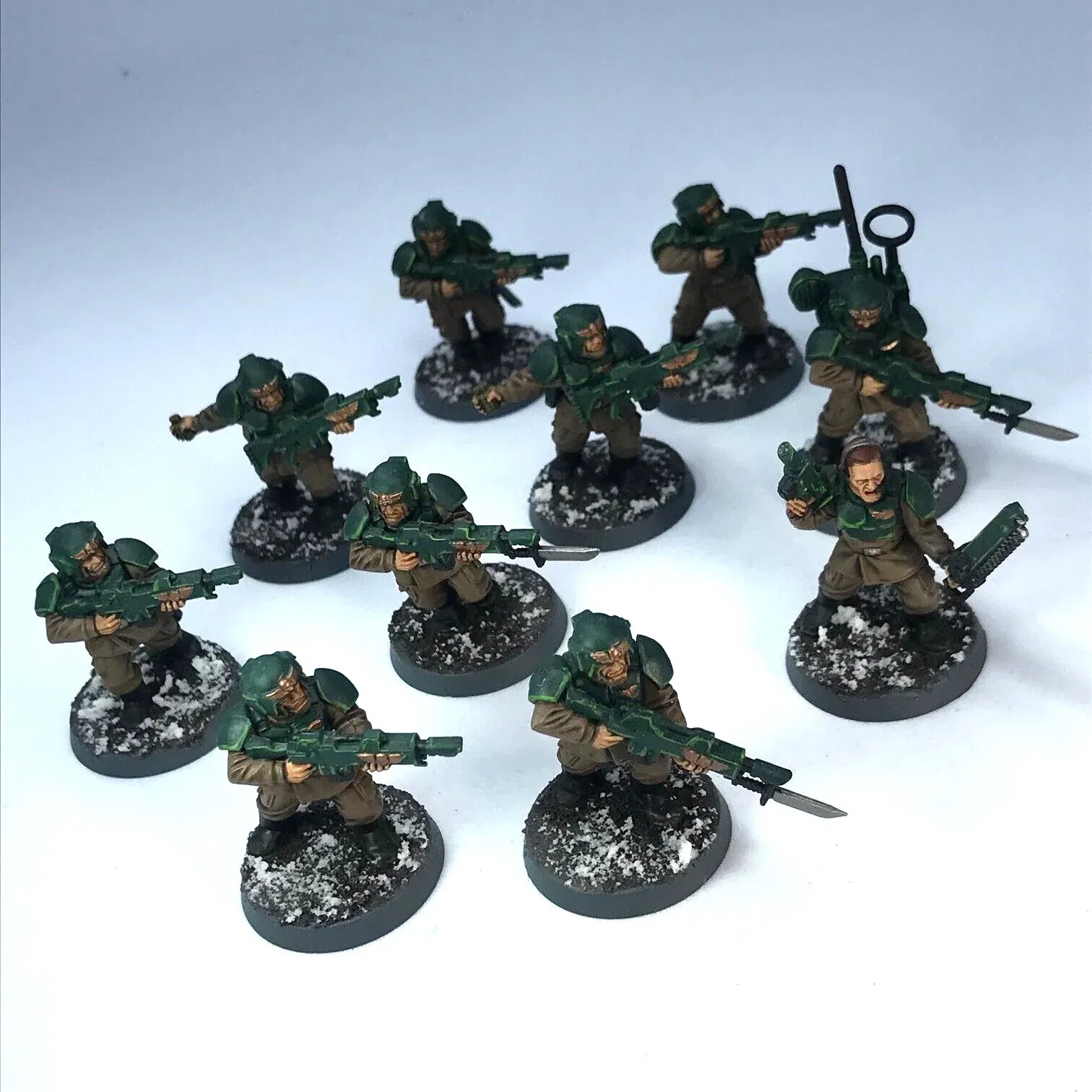 Cadian Infantry Squad Imperial Guard Astra Militarum Painted Warhammer