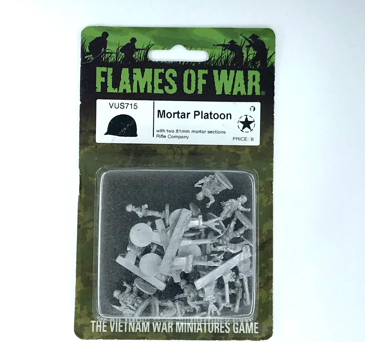 Vietnam War USA Mortar Platoon - Blister - Unpainted - Flames of War C