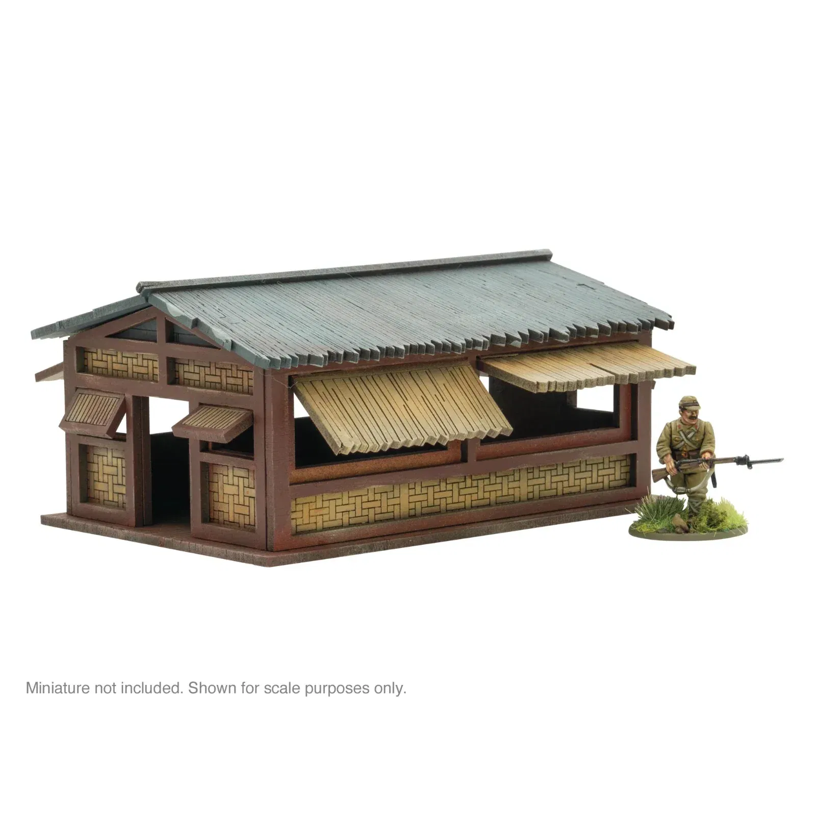 Pacific Theatre Small building MDF Terrain - Bolt Action - Brand New