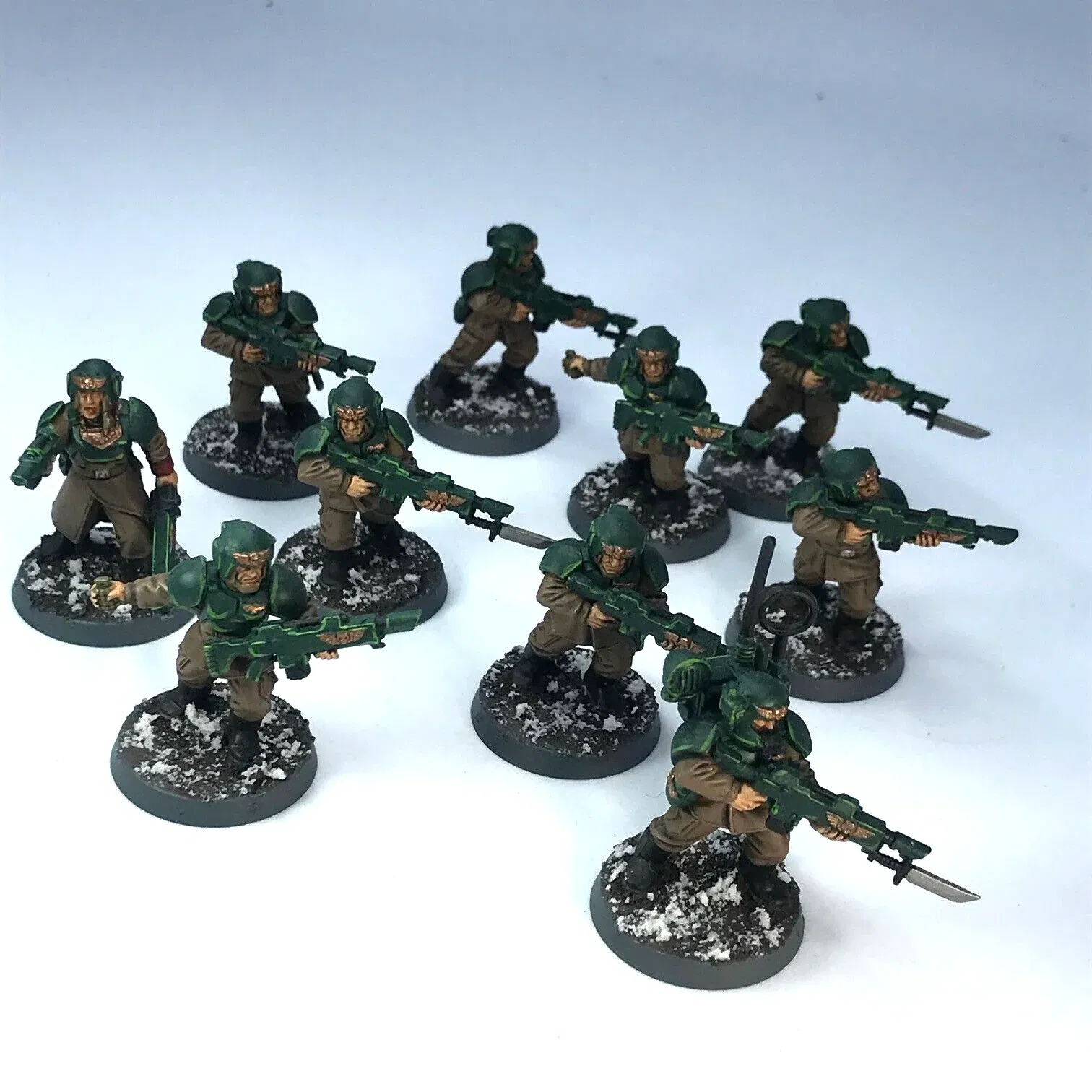 Cadian Infantry Squad Imperial Guard Astra Militarum Painted Warhammer