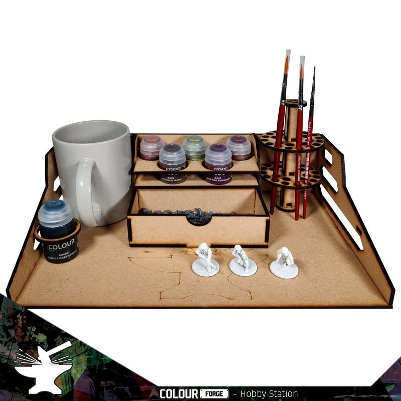 Compact Hobby Station - Brand New - MDF Accessories - Colour Forge
