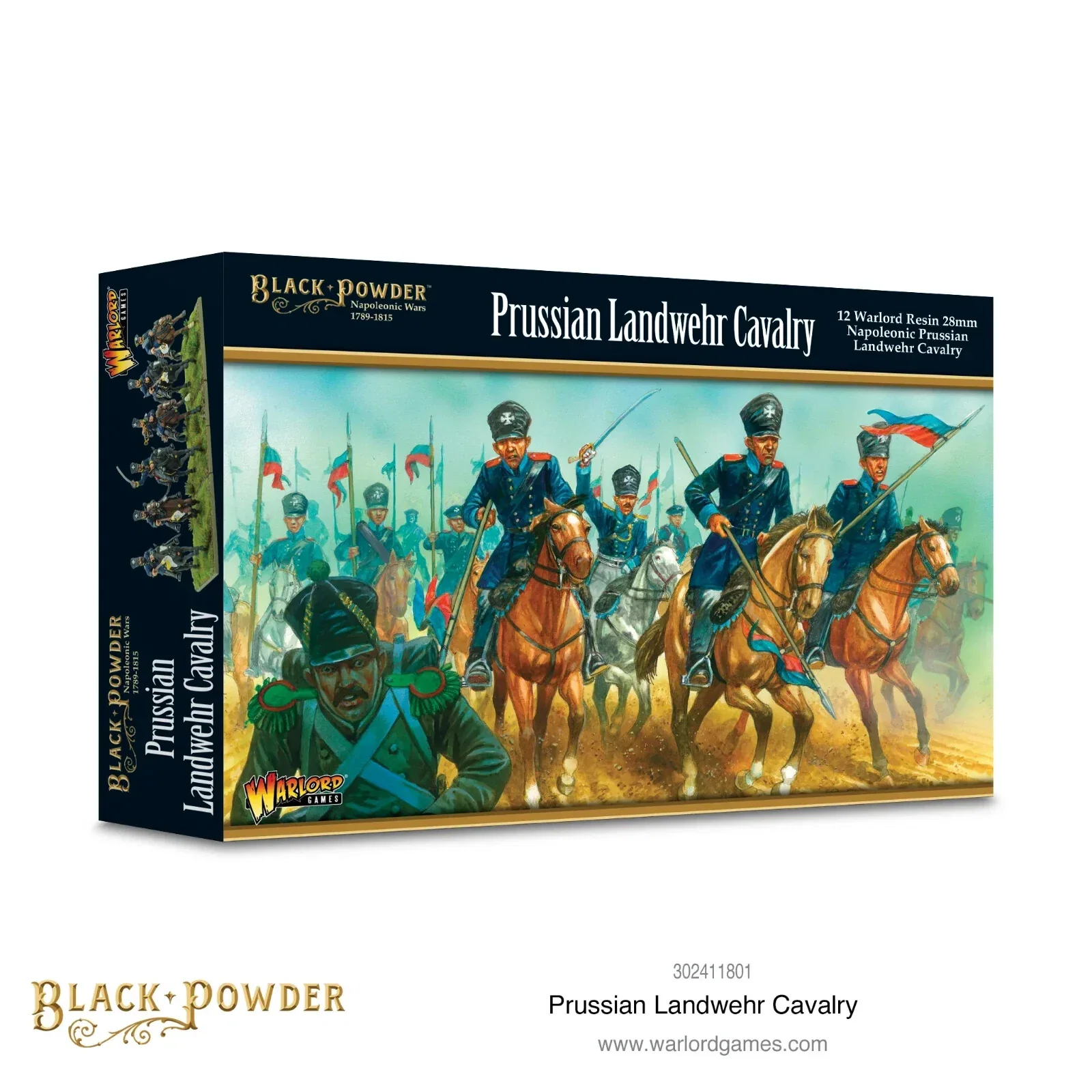 Napoleonic Prussian Landwehr Cavalry - Warlord Games Black Powder Mini