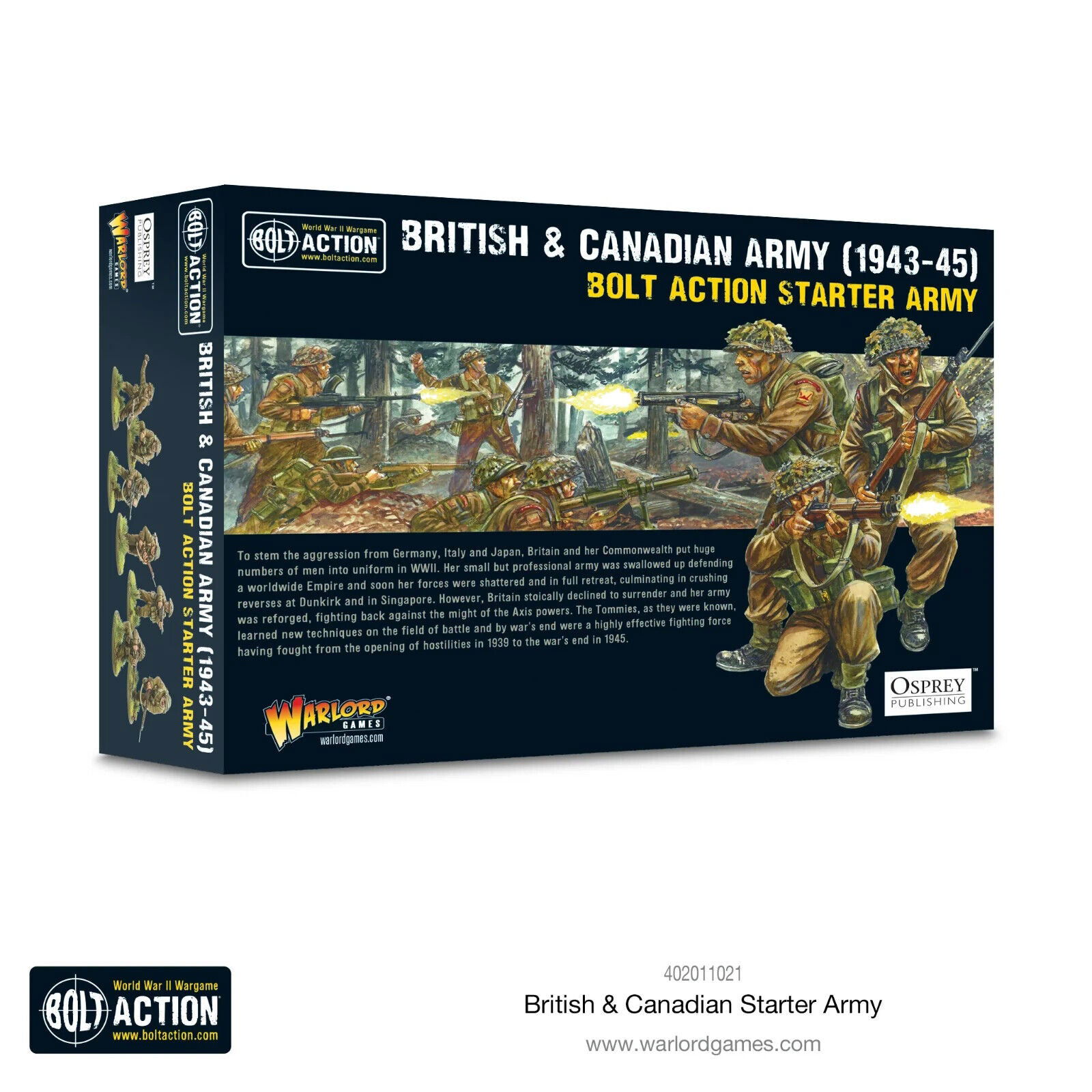 British & Canadian Starter Army 1943-45 - Warlord Games Bolt Action Mi