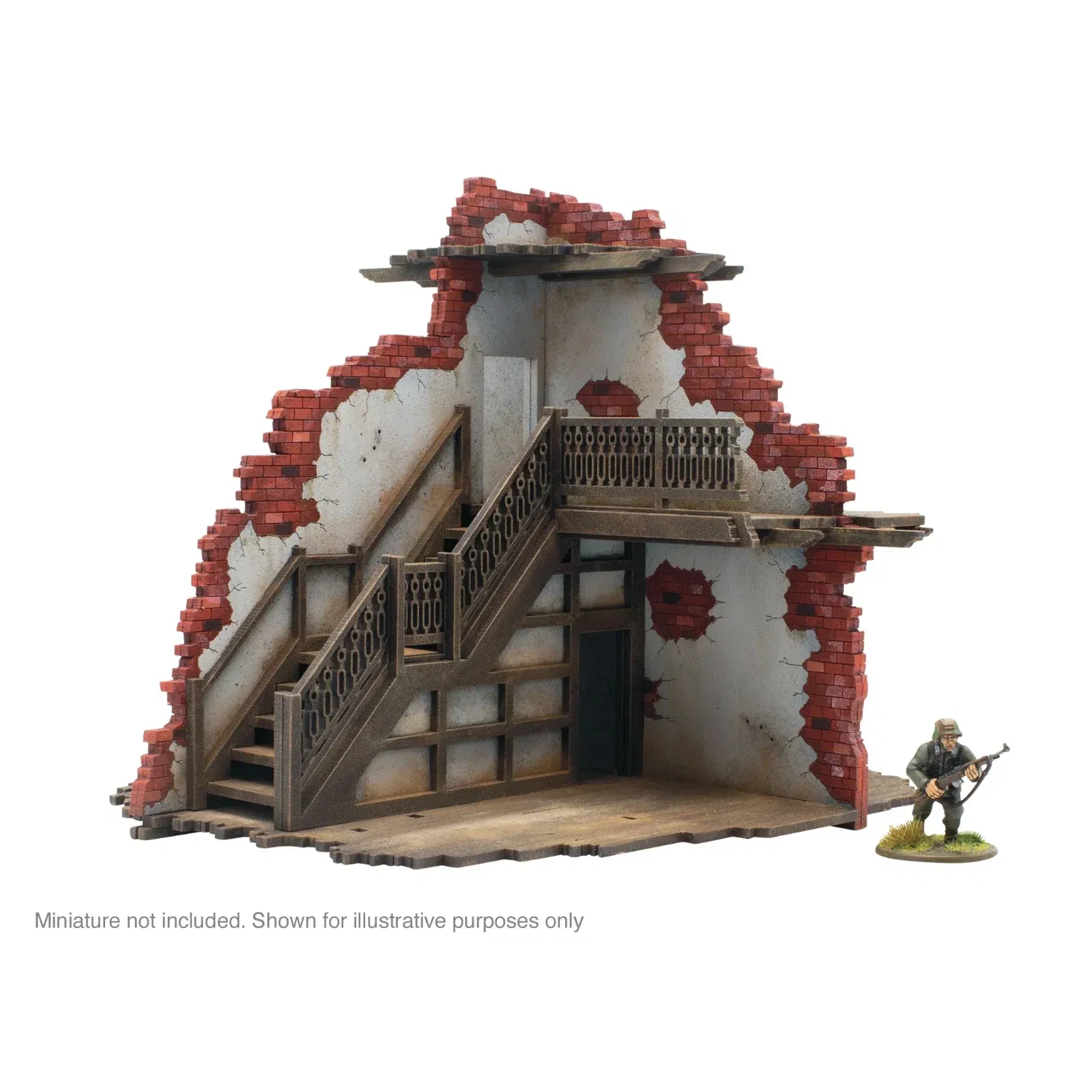 2 Storey Building Internal Terrain - MDF Terrain - Bolt Action - Brand
