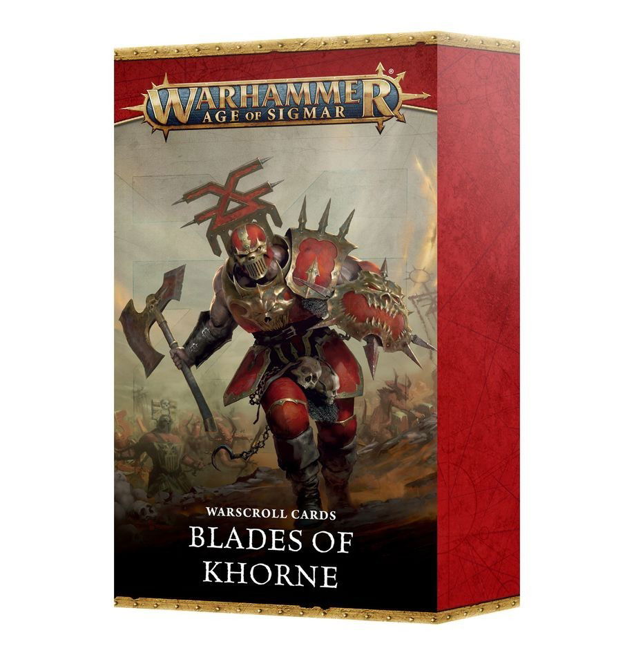 Blades Of Khorne Warscroll Cards - Brand New - Warhammer Age Of Sigmar