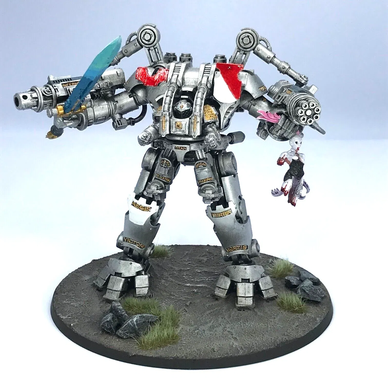 Grey Knights Nemesis Dreadknight Space Marines - Painted - Warhammer 4