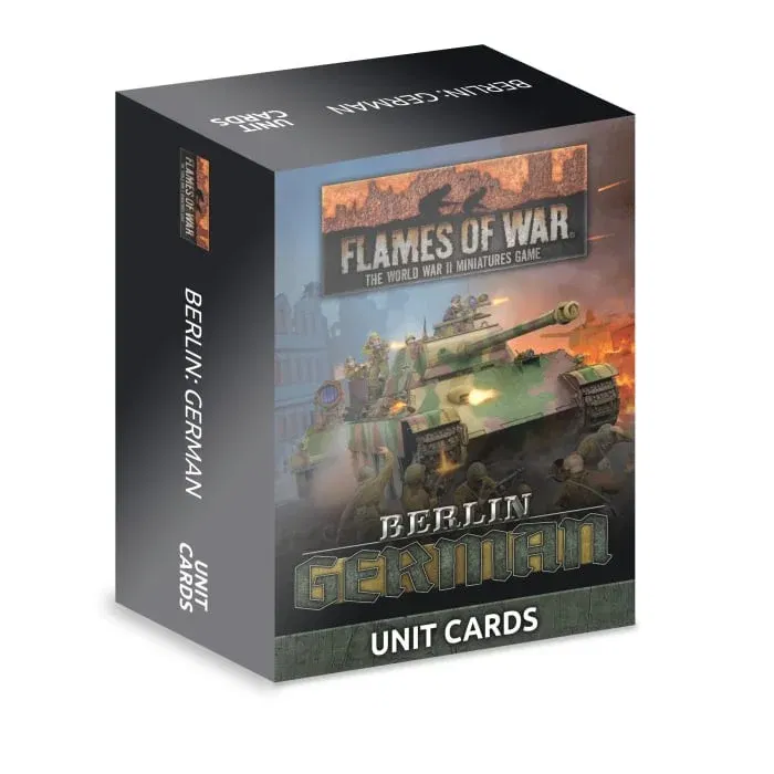 Berlin: German Unit Cards - Brand New - Flames of War Battlefront