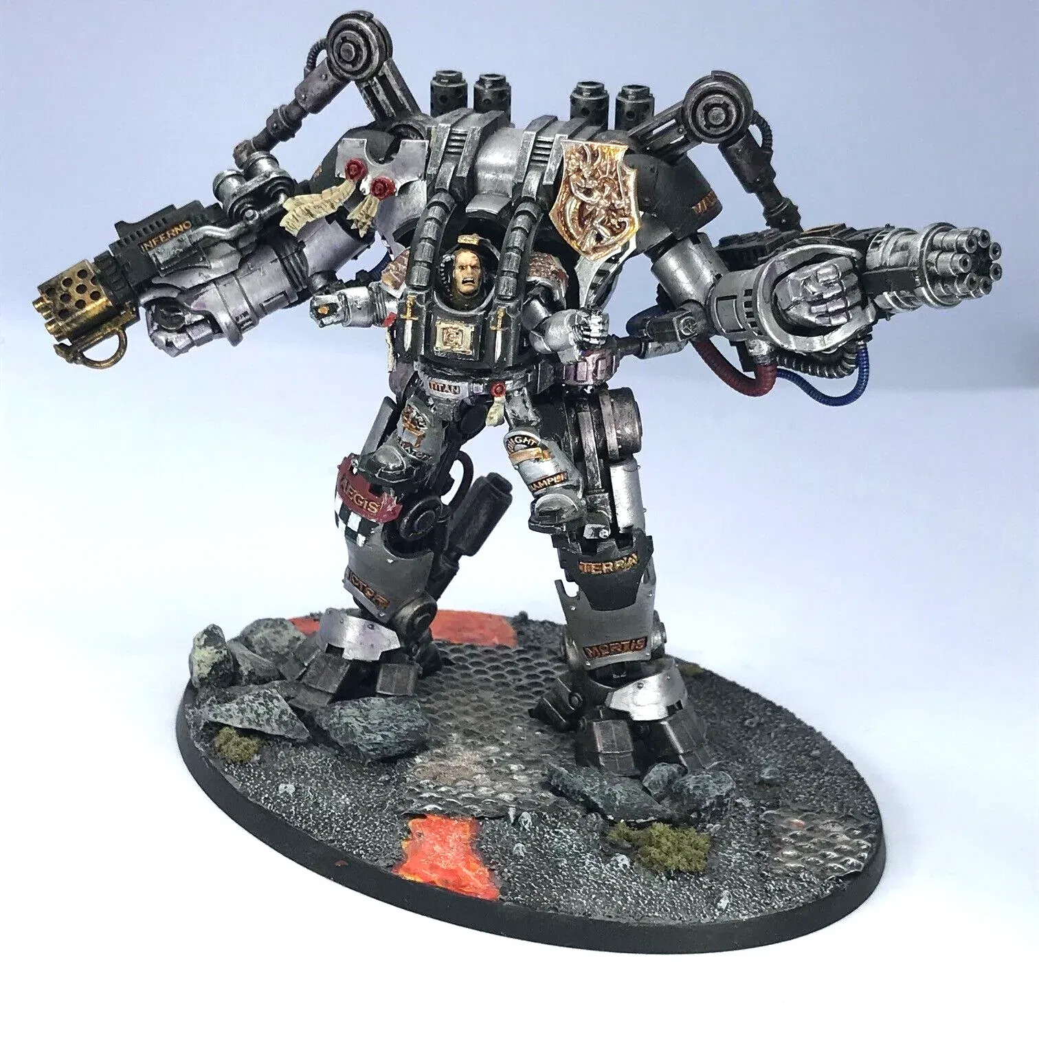 Grey Knights Nemesis Dreadknight Space Marines - Painted - Warhammer 4