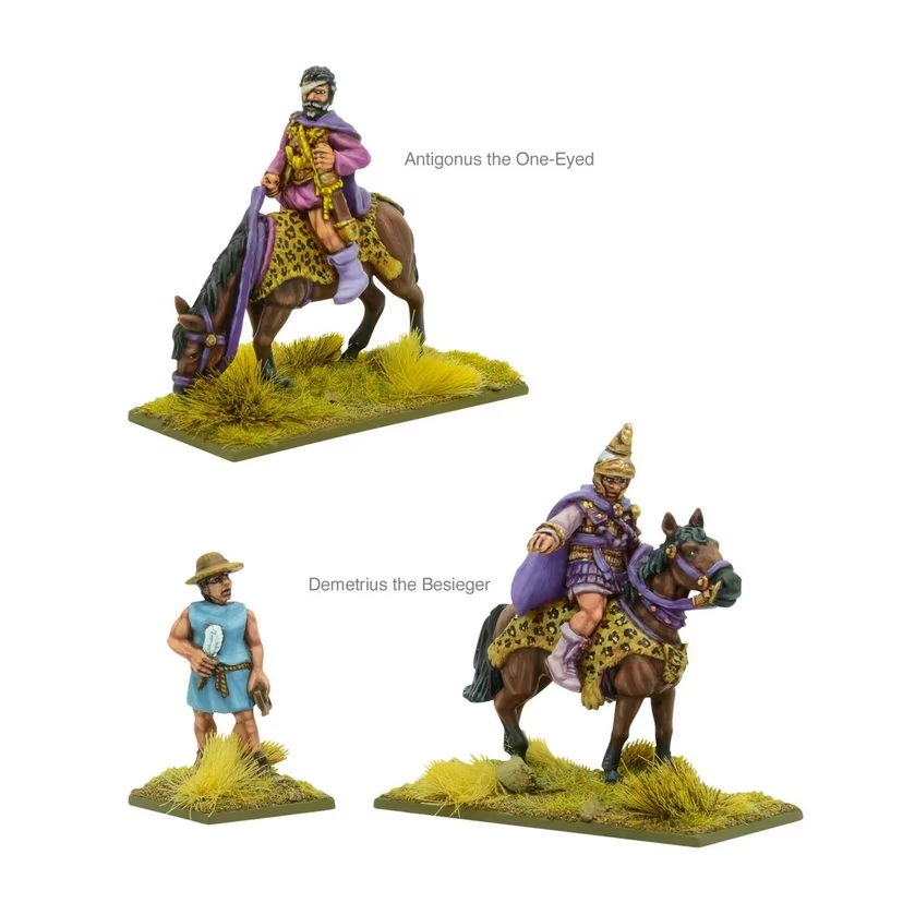 Antigonid Heroes - Hail Caesar - Metal Miniatures - Warlord Games - Br