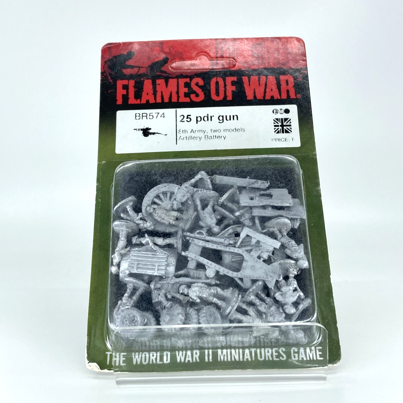 British 25 PDR Gun - Allied Forces - Blister - Flames of War Metal C71
