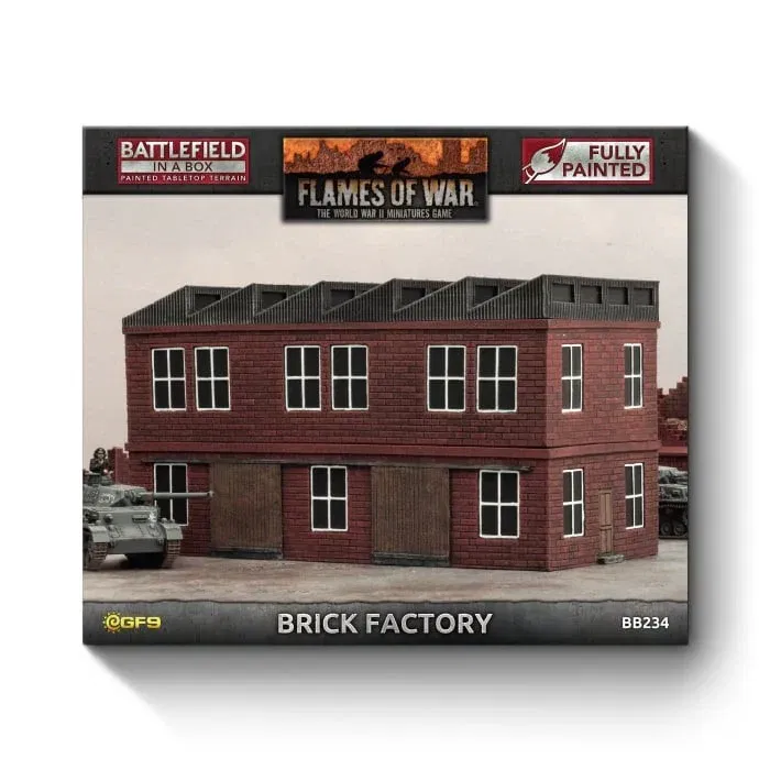 European: Brick Factory - Painted 15mm Scale - Flames of War - Brand N