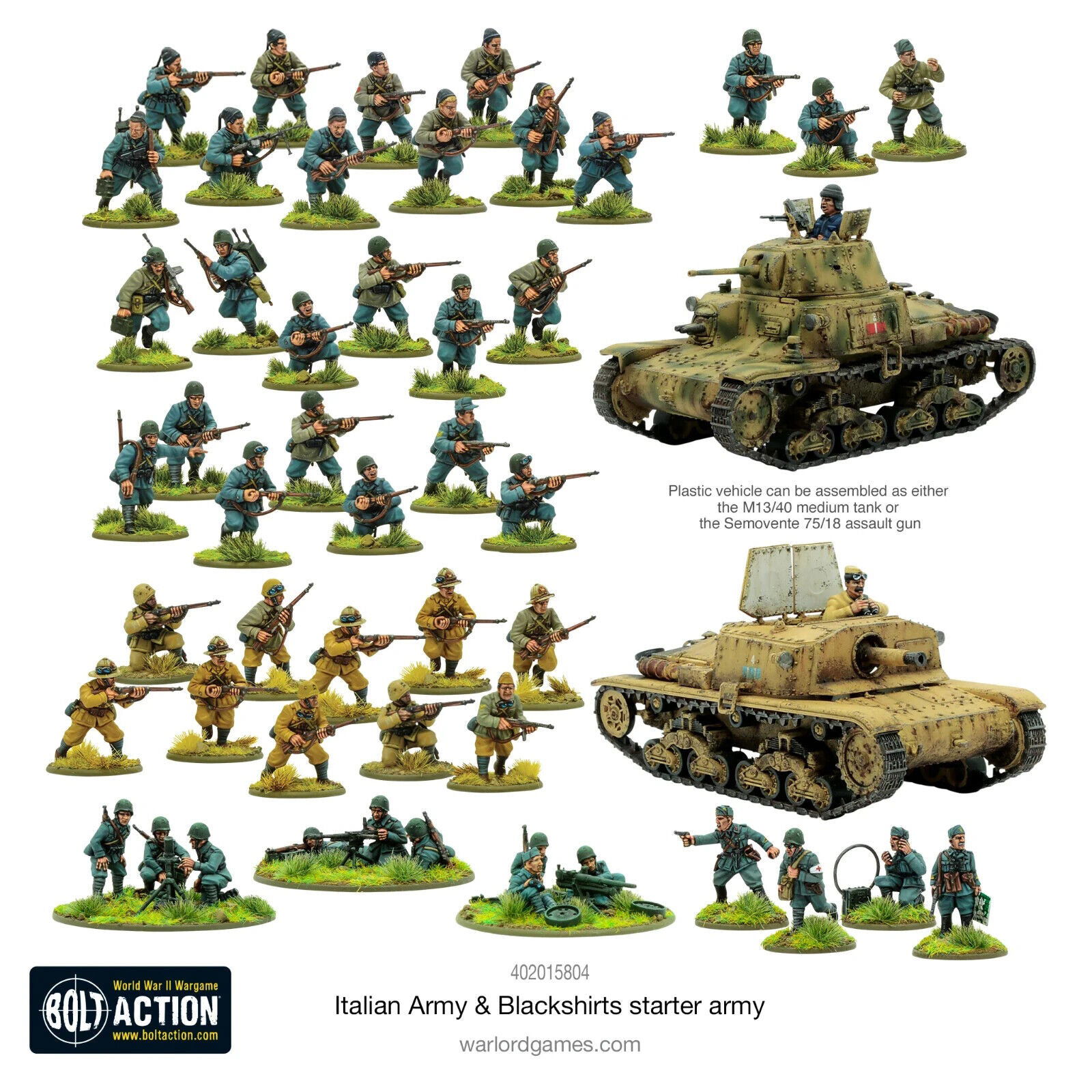Italian Army And Blackshirts Starter Army - Warlord Games Bolt Action 
