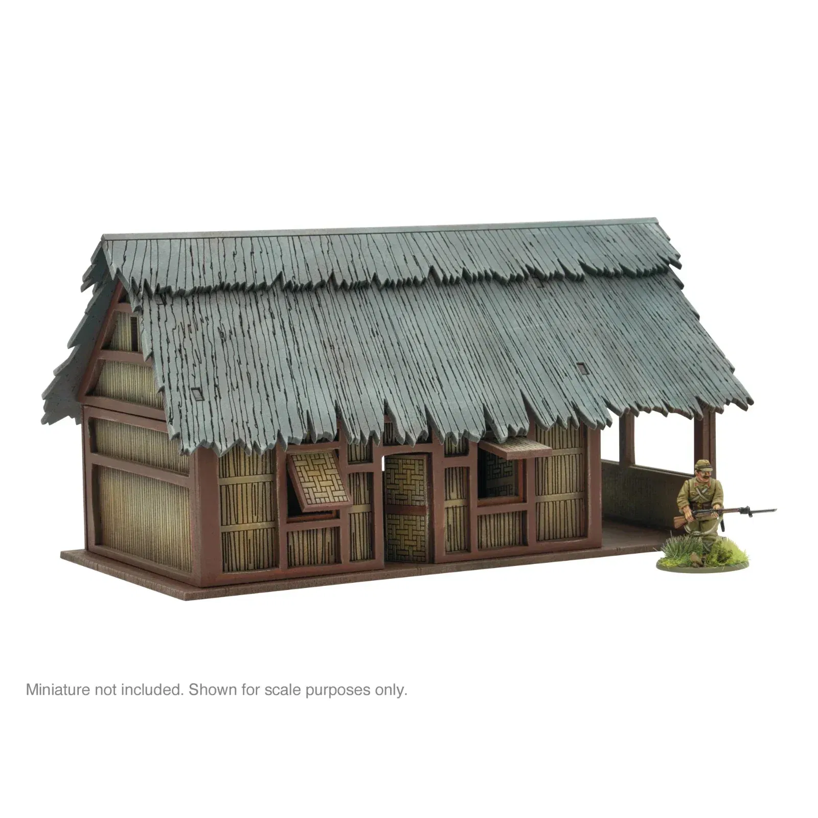 Pacific Theatre Large building MDF Terrain - Bolt Action - Brand New