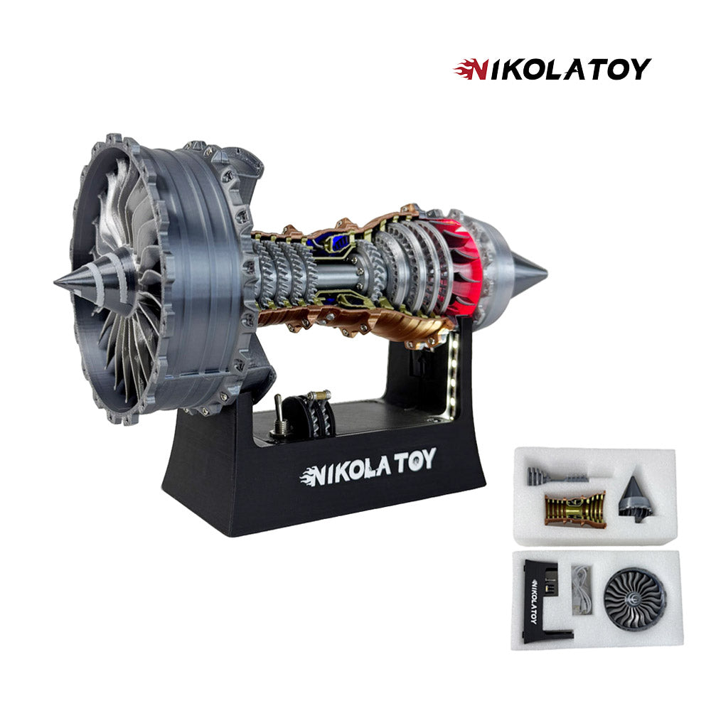 NIKOLATOY® TR900 Turbofan engine model (25cm / 10in) flagship version 
