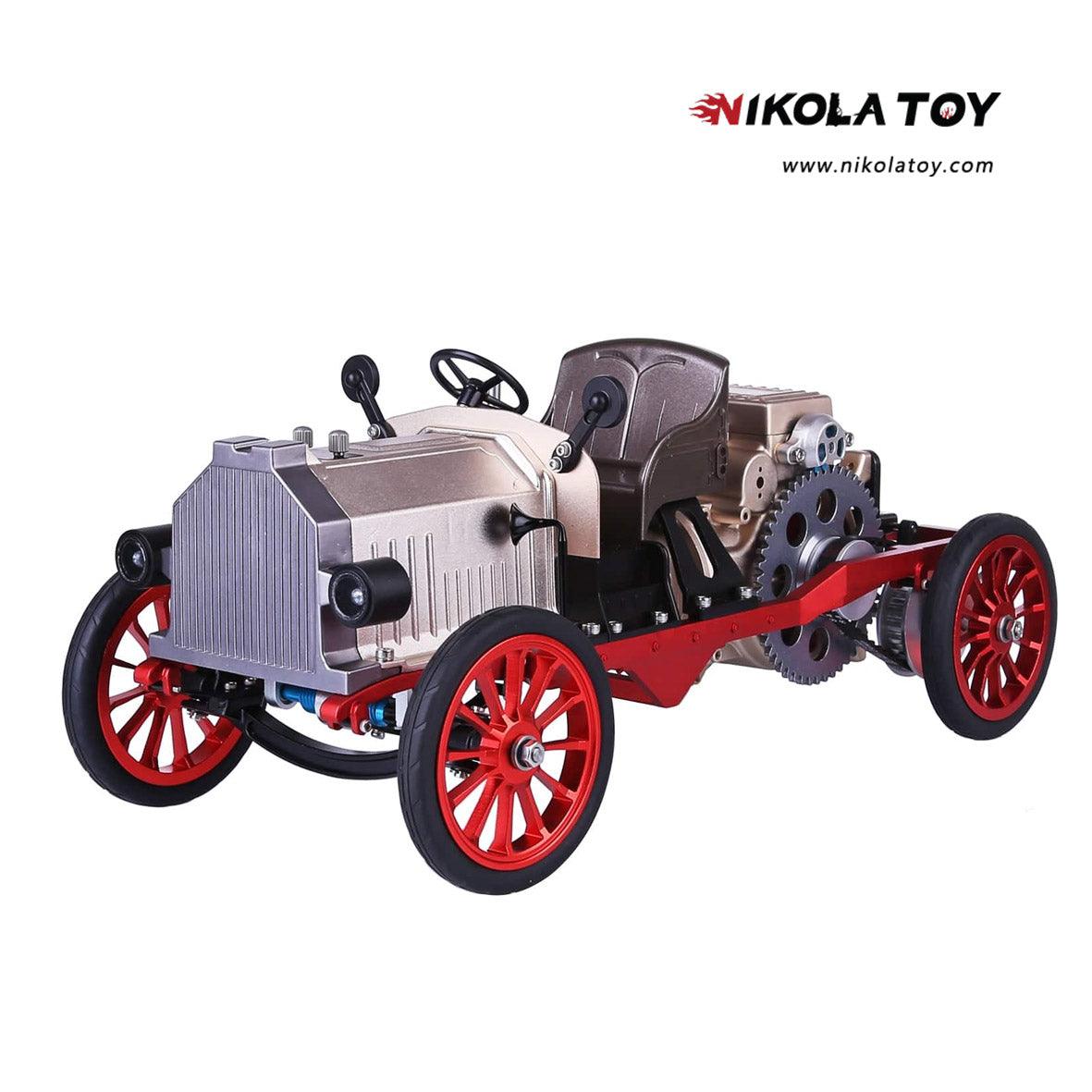 NIKOLATOY® Teching Assembly Vintage Classic Car Metal Mechanical Model