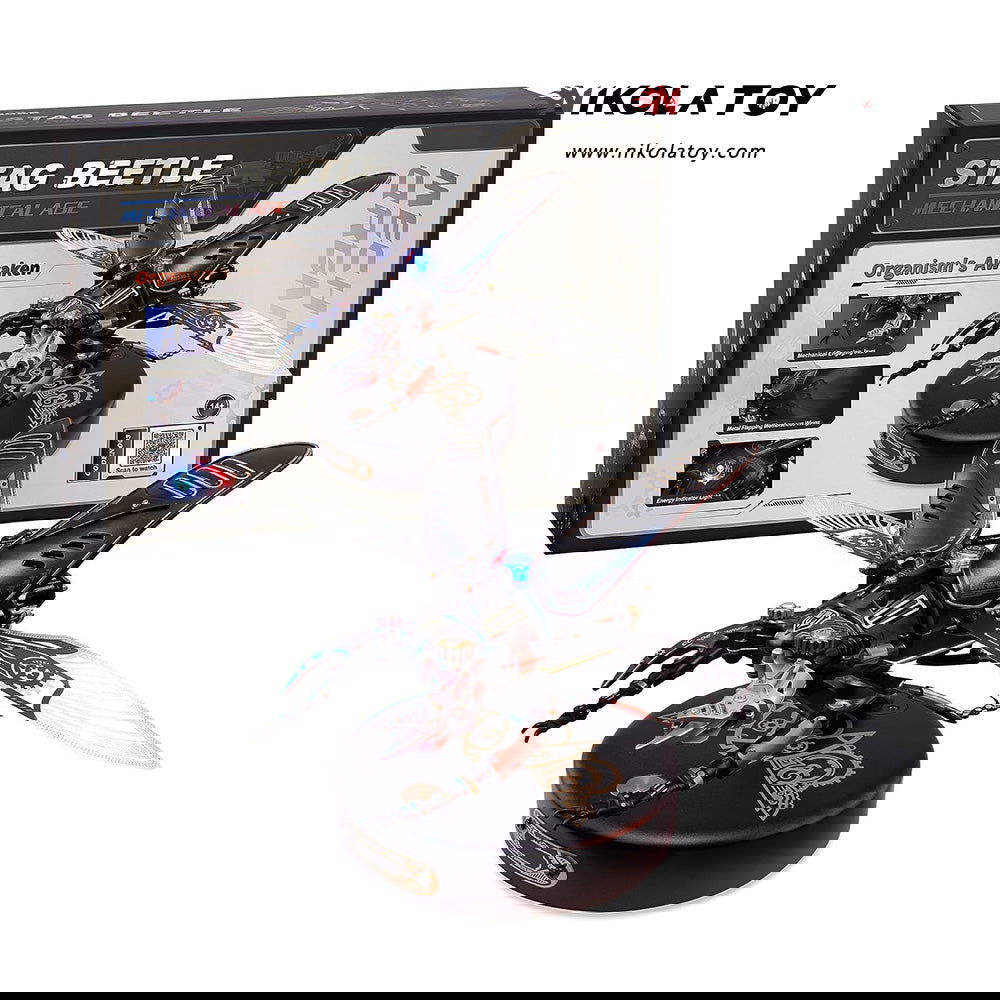 NikolaToy™ Mechanical beetle 3D Metal Model Kits